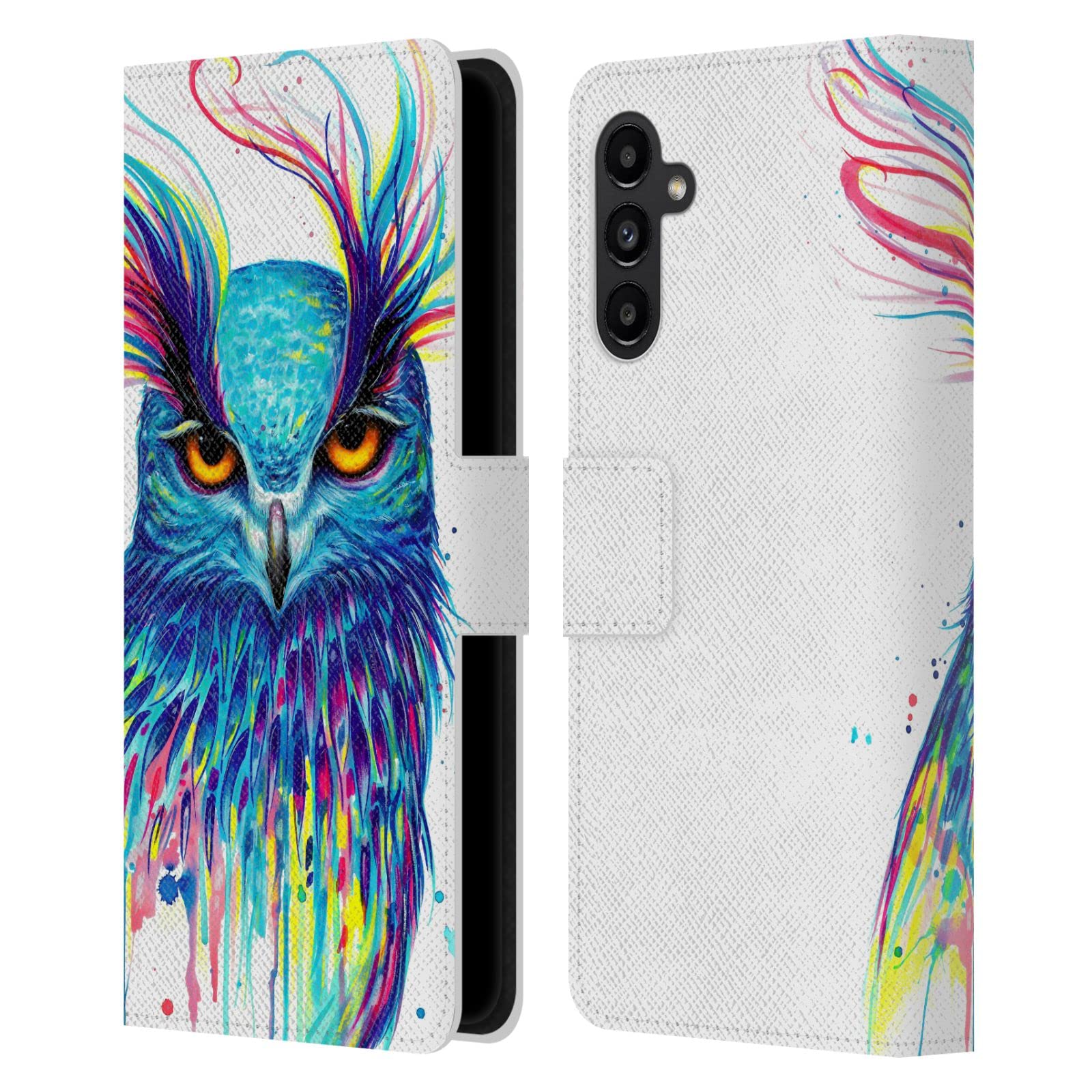 Carcasa de Cuero Samsung Galaxy A13 5G Pixie Cold En el Azul 7