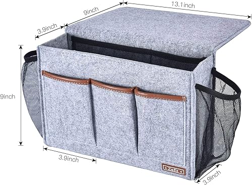 Miniatura 10 de Zafit Organizador de mesita de noche, organizador de almacenamiento de mesita de noche, organizador de mesita de noche, organizador para revistas y