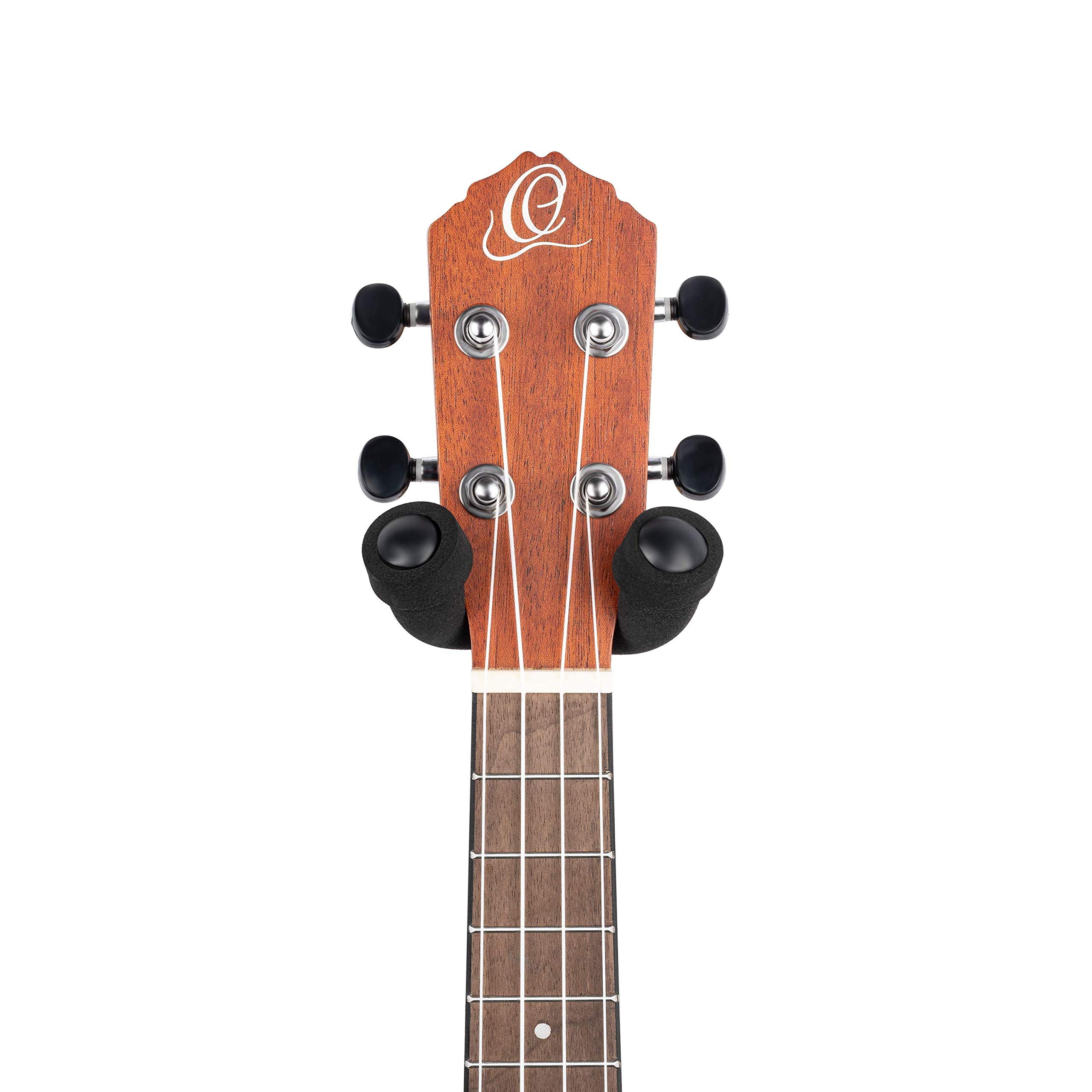 Ortega Guitars Ukulele Hanger Accessories - Wall Mount for Ukulele - Wood, Red-Brown (OUH-1CSB), Cherry Sunburst - Image 3