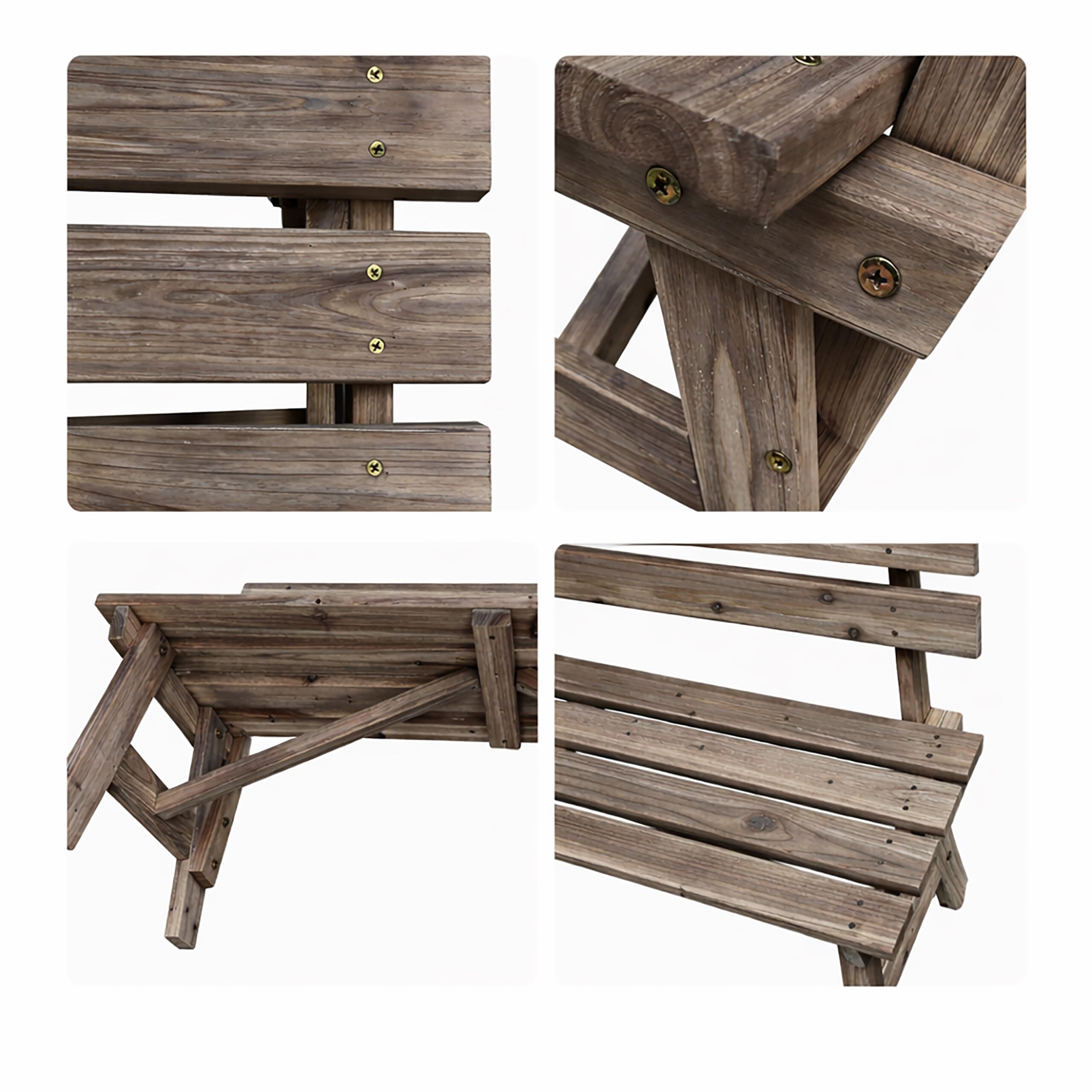 Relaxdays Panchina 2 posti con schienale, abete, marrone | per terrazza/balcone, HBT: 80 x 116 x 56 cm