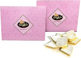 Singla Sweets Kaju Burfi 500g Combo Pack of 2 (500g Each pkt) 1kg