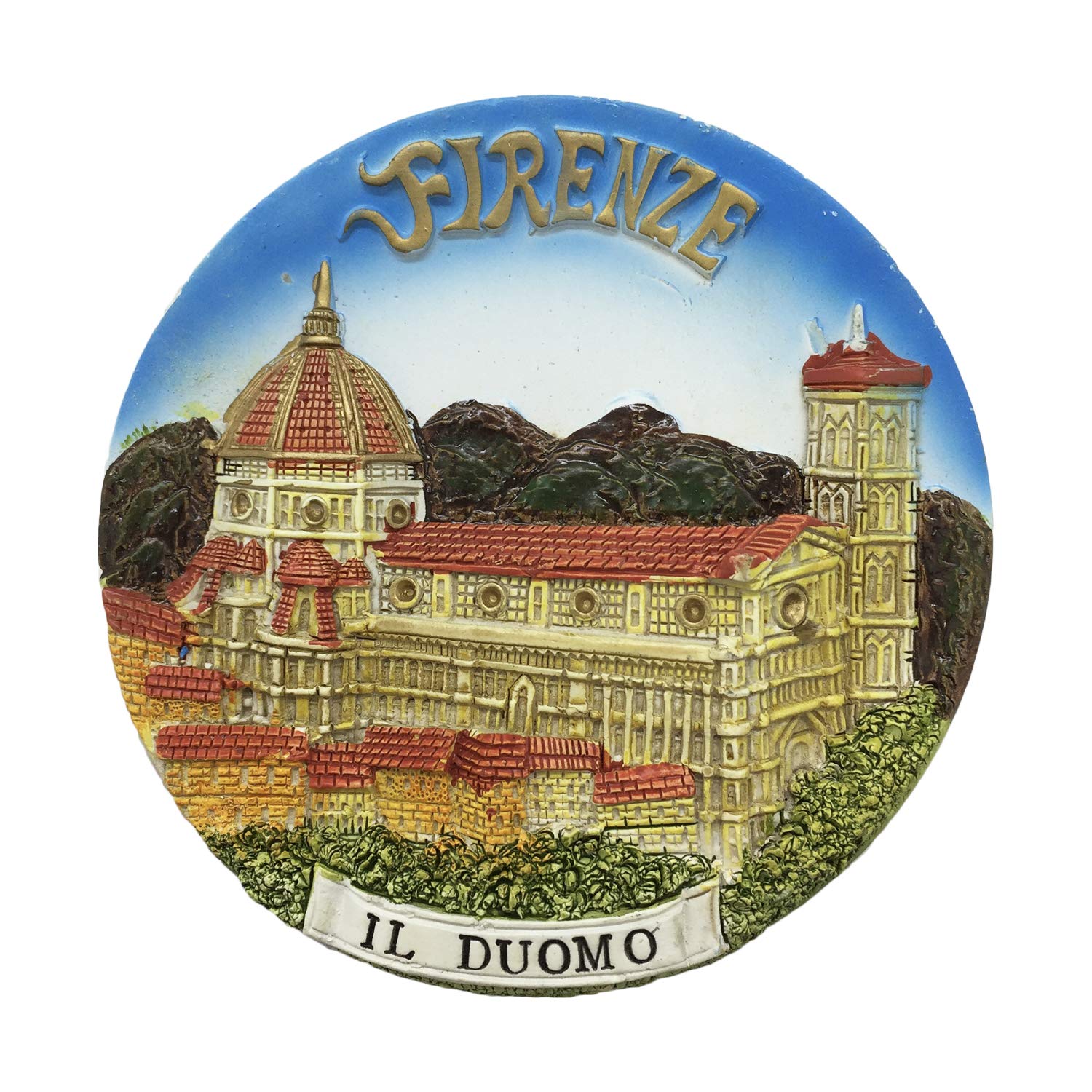 Wedare Home Decoration IL Duomo Florence Italy 3D Resin Desktop Table Handmade Ornament Tourist Souvenir Collection