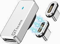 Vista 1 de USB C Magnetic Adapter 24Pin, Type C Connector Support PD 240W Fast Charge, USB 4.0 40Gb/s Data Transfer and 8K 60Hz Video Output with 2 Magnetic