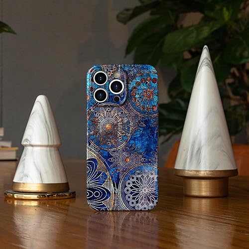 Miniatura 6 de Funda de teléfono para iPhone 14 Pro Max, funda ligera de mandala bohemia para PC, protección contra caídas, funda bohemia para teléfono, soporte