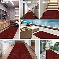 Vista 7 de Alfombra de pasillo de 2 pies x 6 pies, alfombra de utilidad AYOHA de 2'-82' para pasillo de entrada, pasillos, balcón, garajes, alfombras