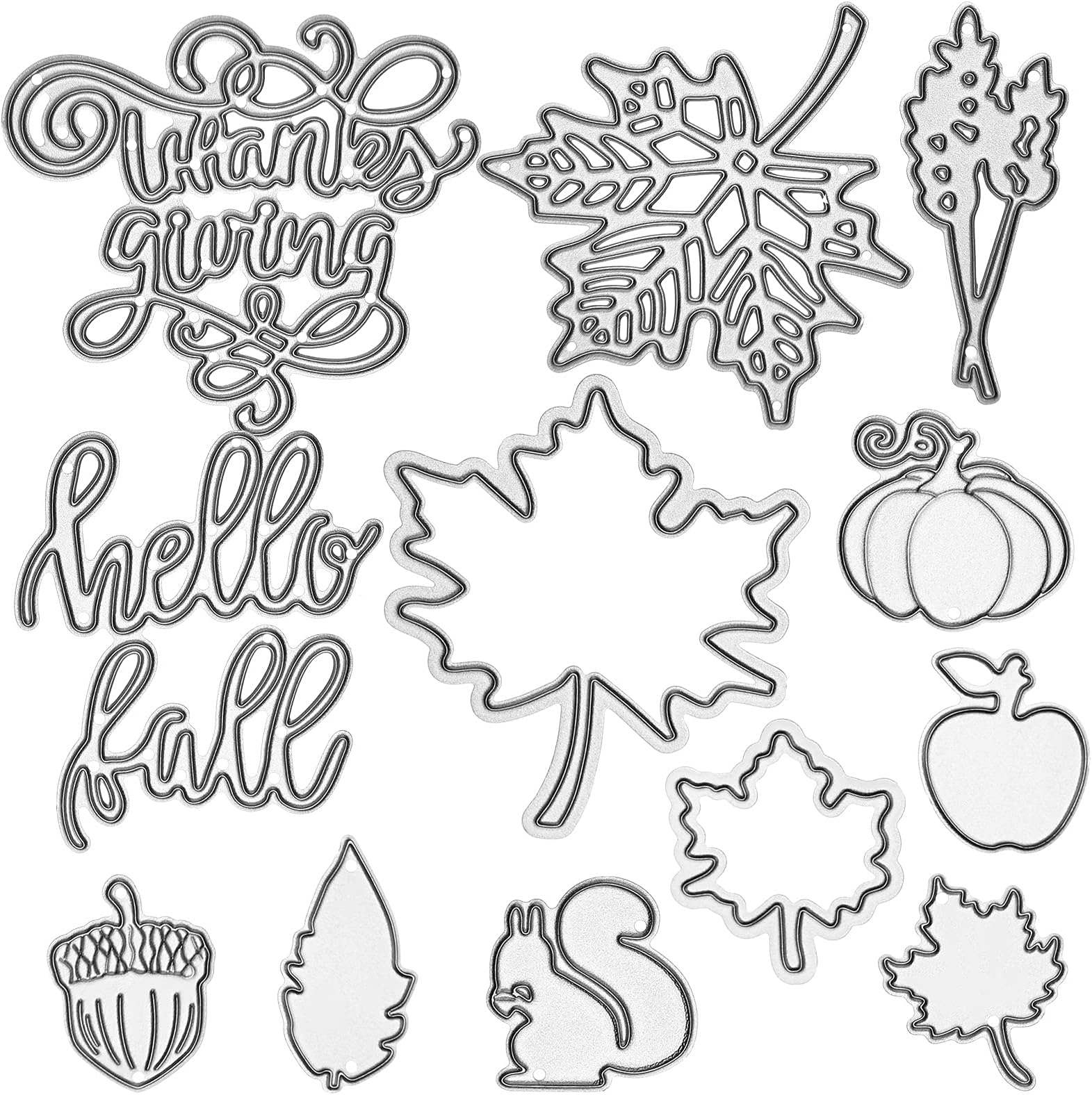 Amazon.com : Paper Die Cuts - Welcome Fall - Over 60 Cardstock ...