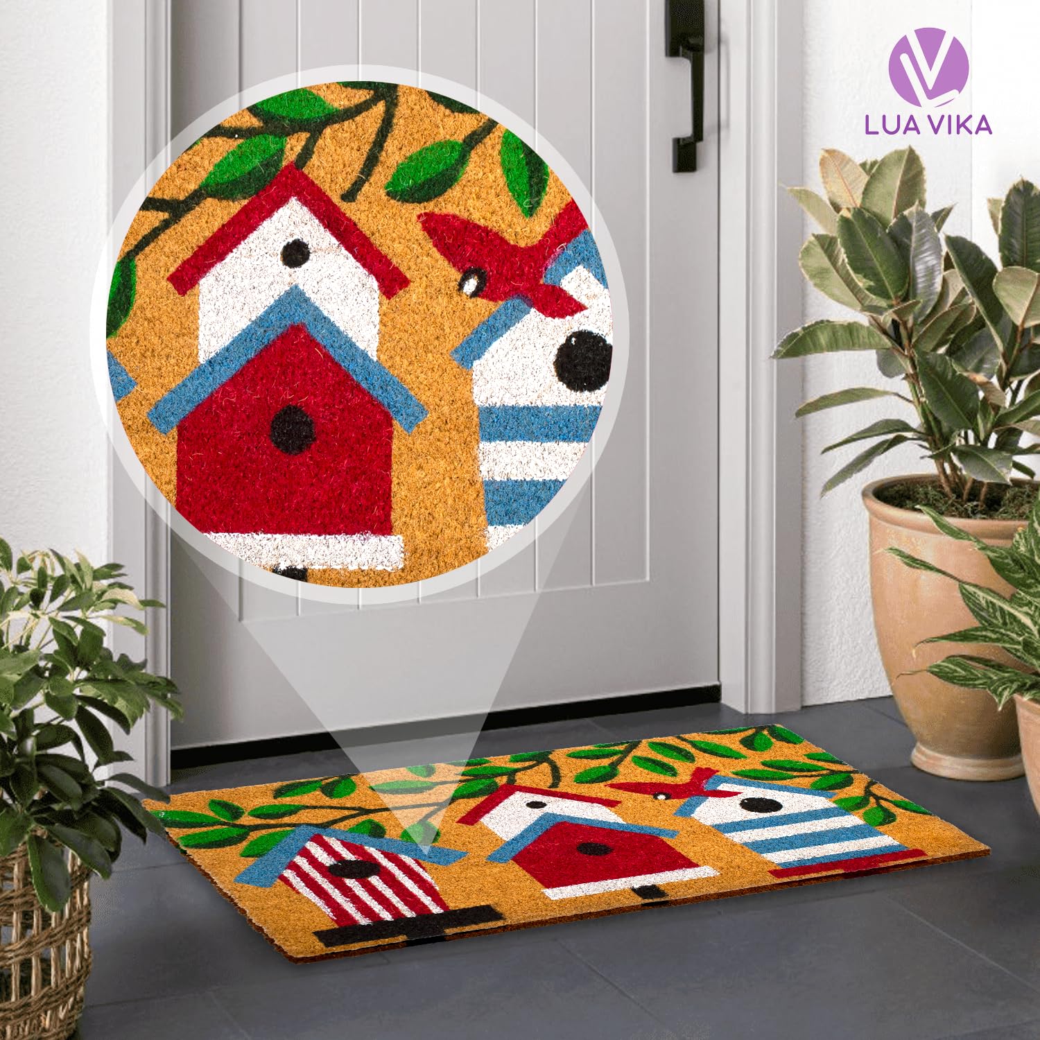 Zerbino ingresso esterno cocco - Case - 40x70 cm - tappeto ingresso esterno casa - zerbino cocco - zerbini moderni e originali