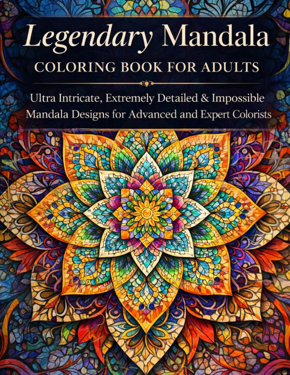 Legendary Mandala Coloring Book for Adults: Ultra Intricate, Highly Detailed & Impossible Mandala Designs for Advanced Colorists