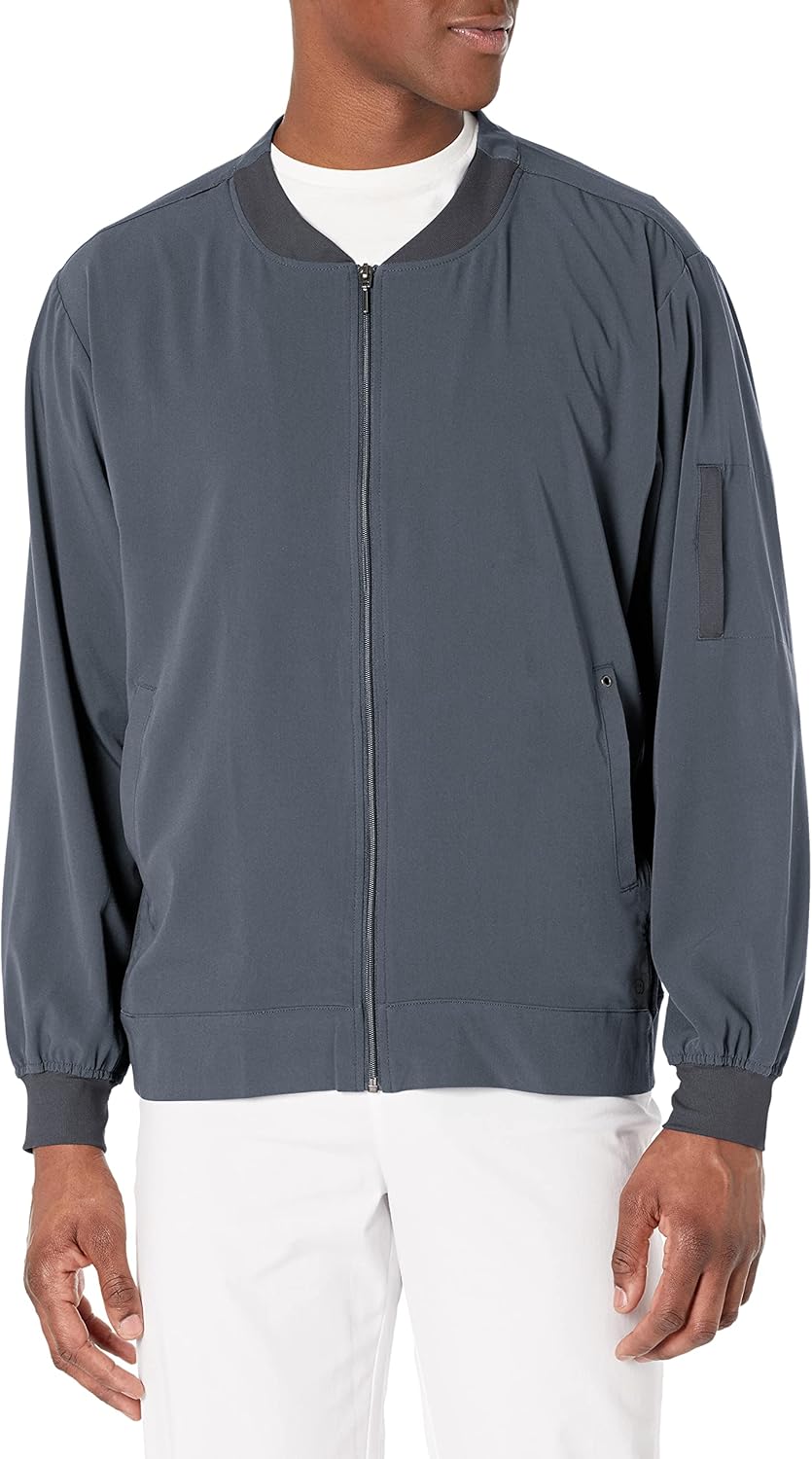 WonderWink Mens Zip Bomber Jacket