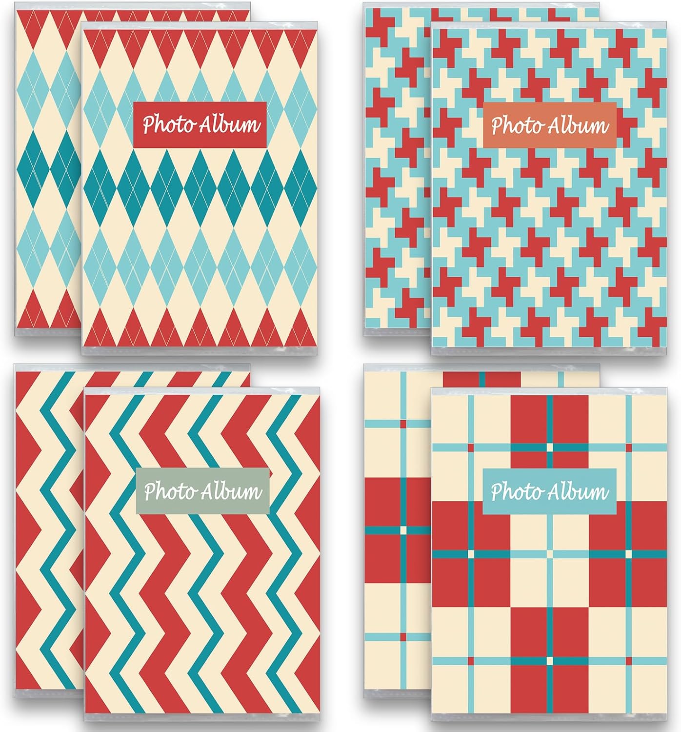 NICKANG Small Photo Album 4x6 Hold 36 Photos Set of 8