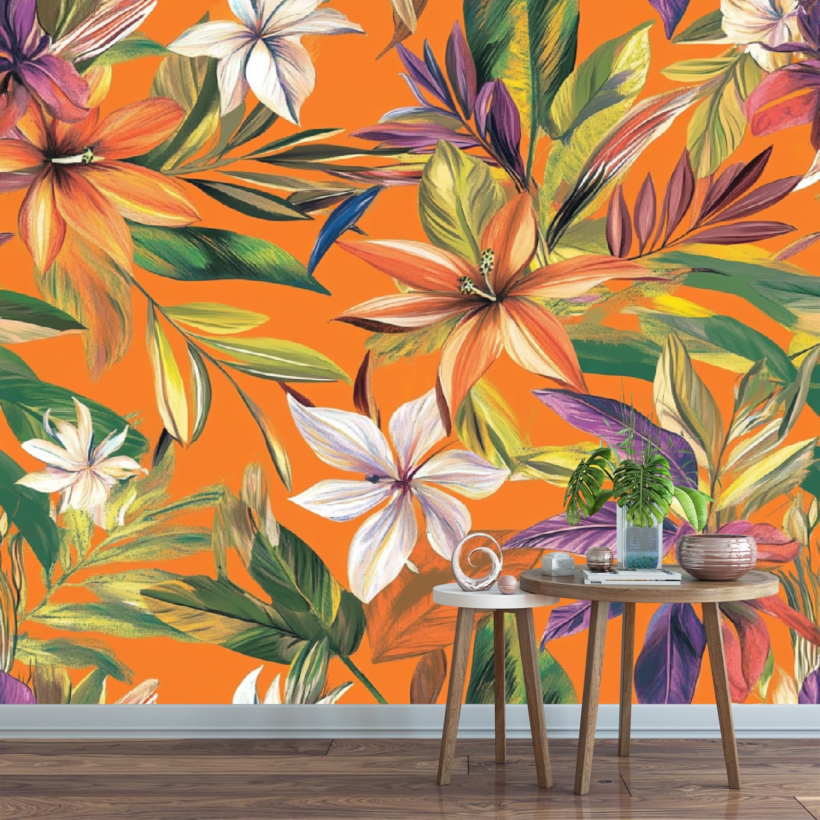 Papier Peint Panoramique Haut de Gamme | Fresque Murale 3D Ombre De Fleur