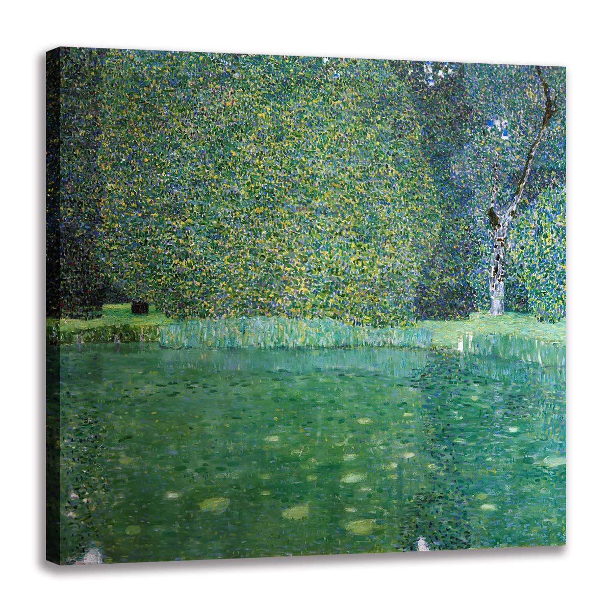 Peinture Gustav Klimt Paysage Naturel impression sur toile avec châssis 60cm