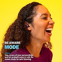 Vista 3 de JLab Go Air Pop+ Auriculares Verdaderamente Inalámbricos, Auriculares Intraaurales, Auriculares Bluetooth, 35H de Tiempo de Reproducción, Violeta