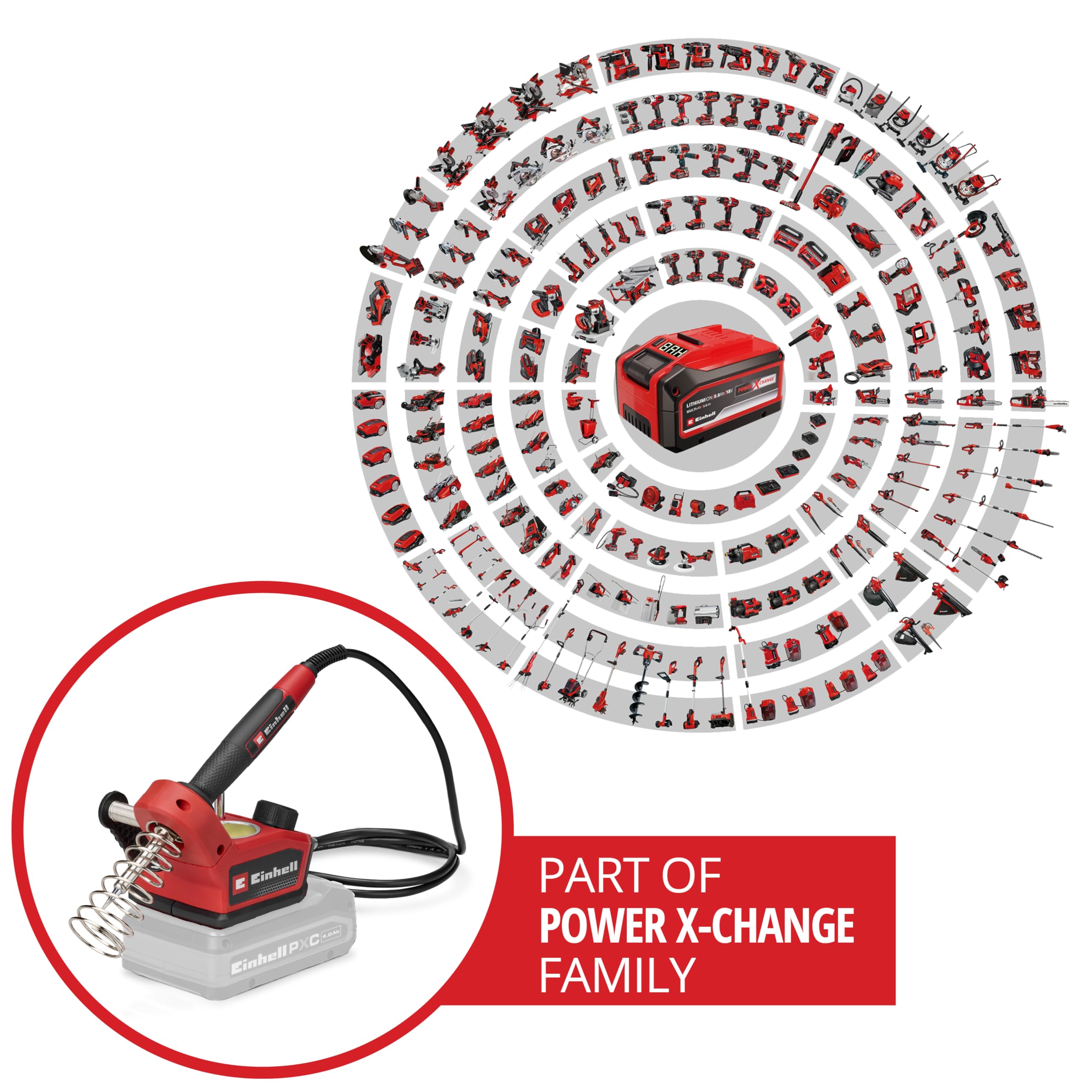 Einhell TE-SI 18/480 Li E Saldatore a batteria 18 V 200-480 °C LCD Power X-Change