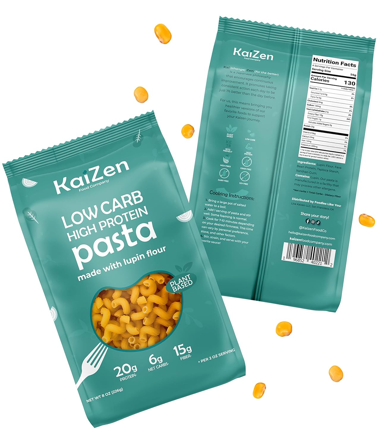 Buy Kaizen Low Carb Pasta High Protein, Keto Friendly, Plant Based