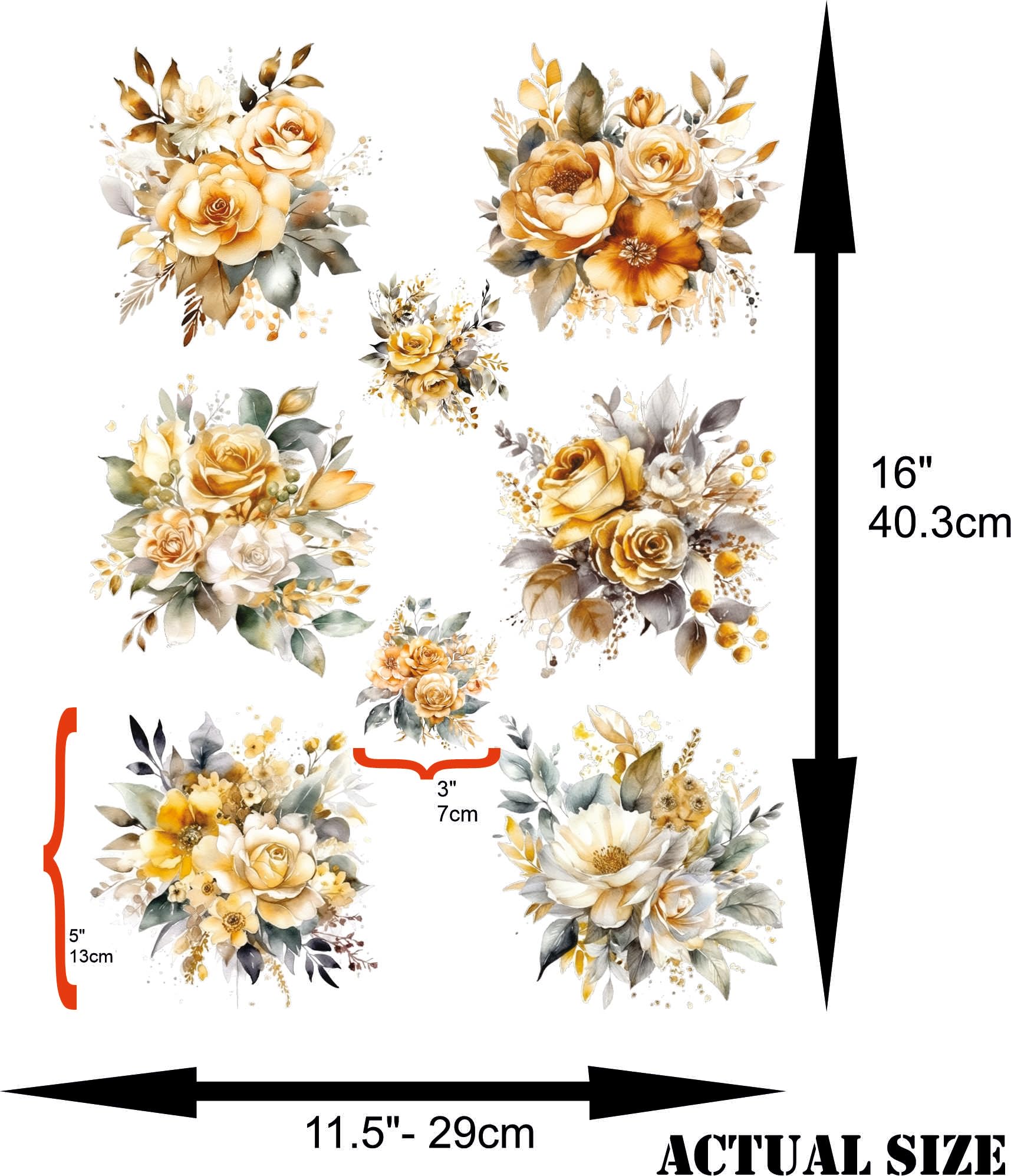 Carta Di Riso Per Decoupage - Peonie, 29,2x40,6 Cm, Per Mobili, Crafts E Fai Da Te - Foto 7