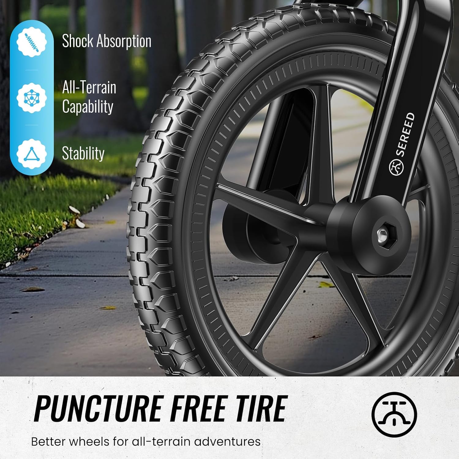 SEREED Toddler Balance Bike 2 Year Old, No Pedal Kids Bicycle Toys for 2-5 Years Old, Tool-Free Adjustment, Customize Plate with Stickers, Gift for 2-3 Boys Girls (Mint Green)