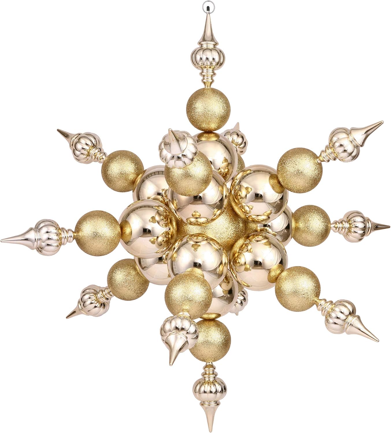 Vickerman 39" Gold Shiny, Glitter Radical Snowflake
