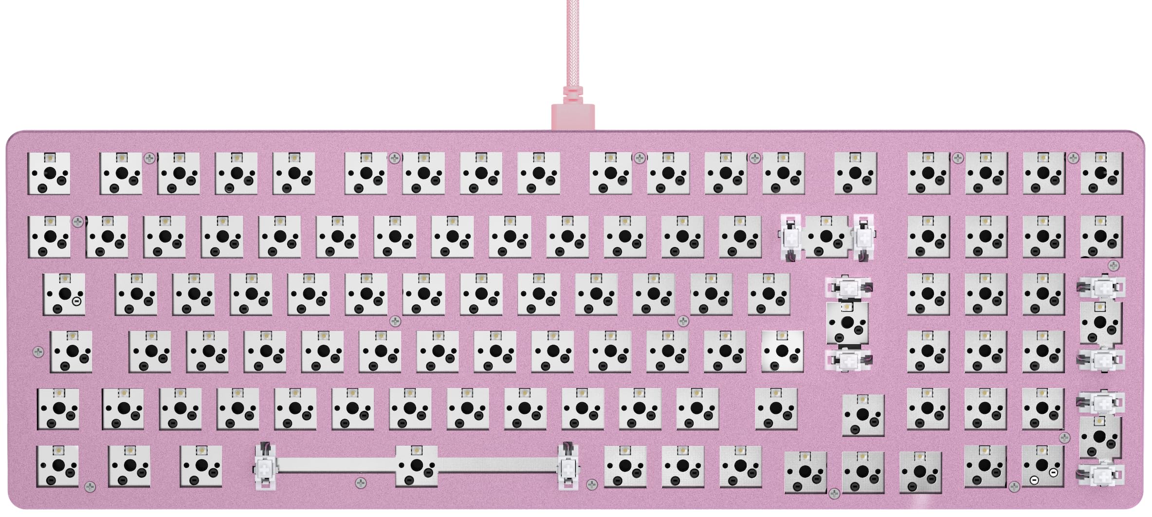GLORIOUS GMMK 2 Struttura Tastiera Meccanica Rosa 96%