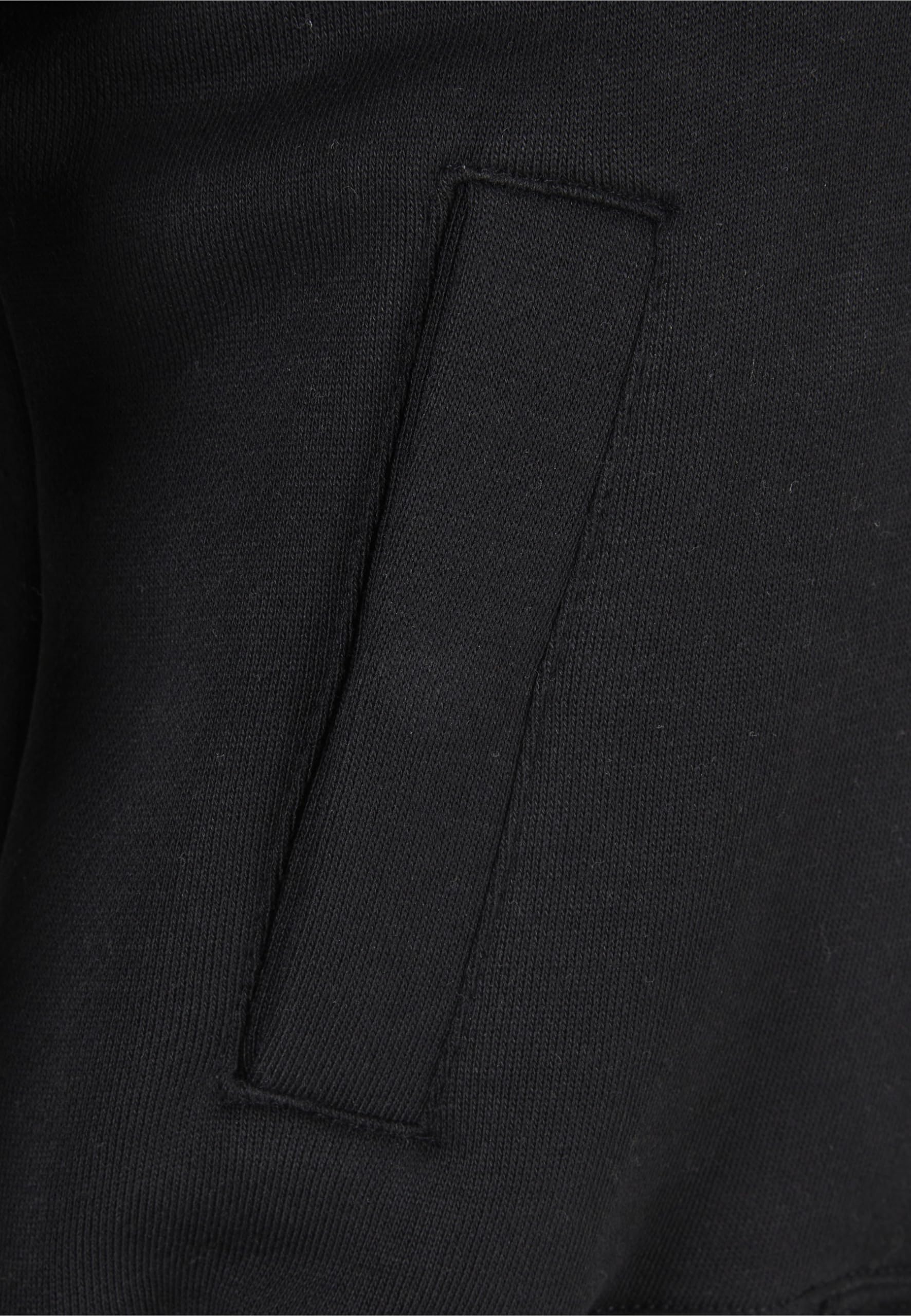 Urban Classics Damen Ladies Inset College Sweat Jacket Sweatjacke, Schwarz (Blk/Wht 00050), Medium (Herstellergröße: M)