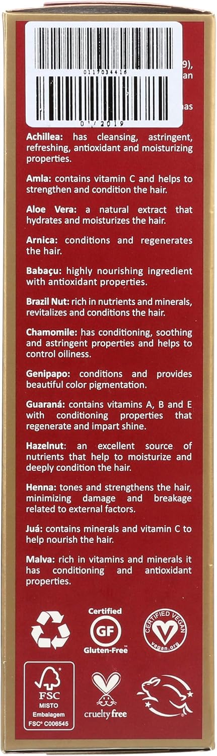 Surya Brasil Products Henna Cream, Mahogany, 2.37 Fluid Ounce