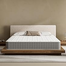 DEWINNER Matelas mémoire 160 x 190, hauteur 22 cm, matelas double 160 x 190 cm à mémoire en mousse, rigidité moyenne, support parfait, soulagement points de pression, gris
