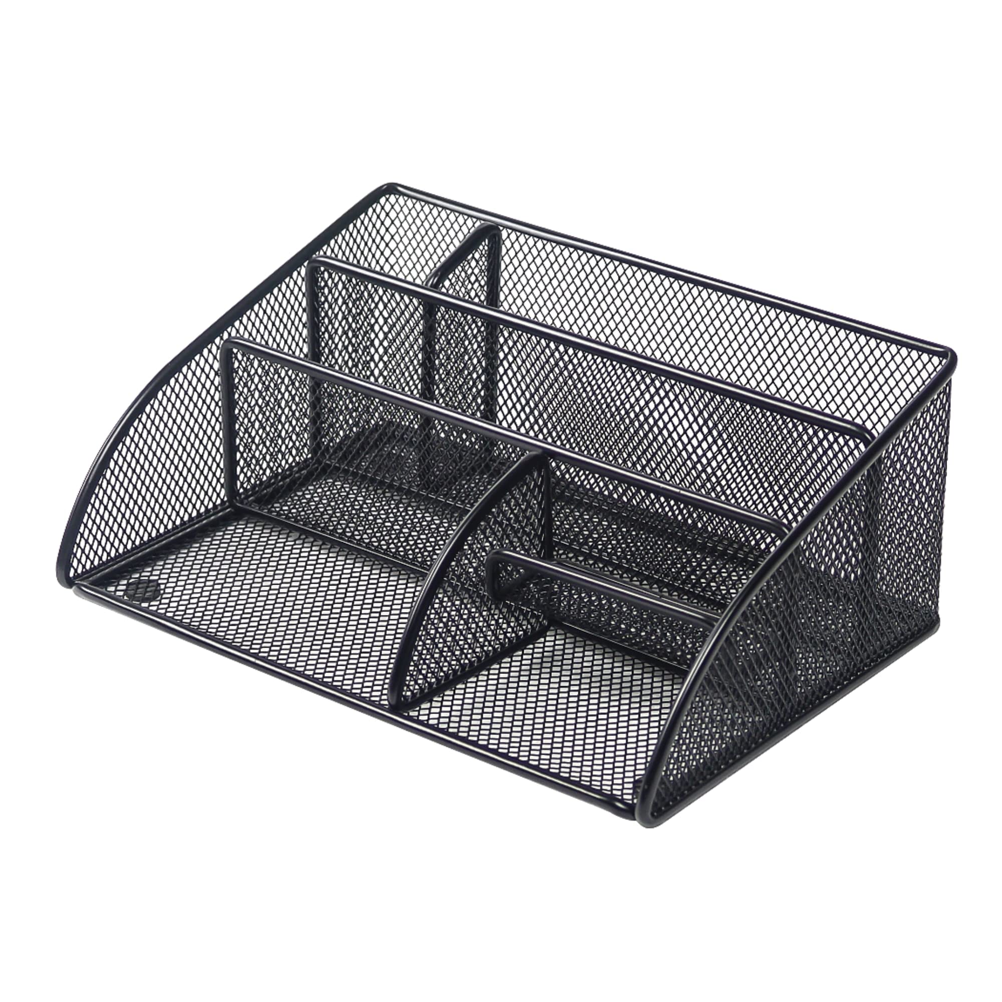 Office Depot® Brand Mesh Angled Desk Organizer, Black