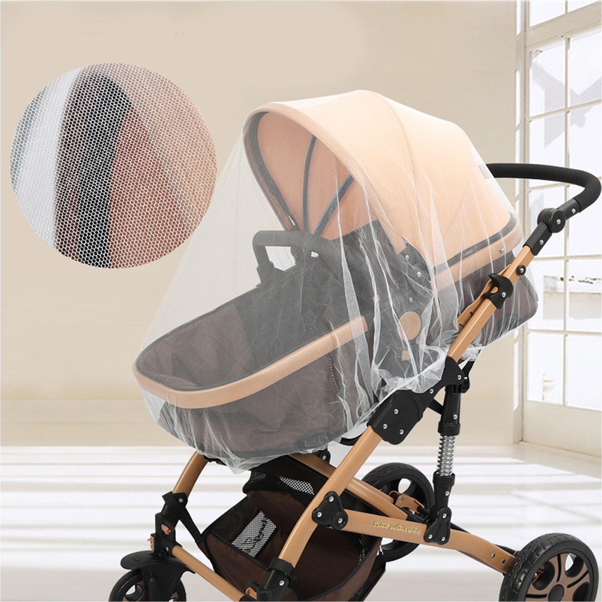 Zanzariera Universale Per Passeggino - Protezione Insetti 150x50 Cm - Per Neonati E Bambini - Foto 2