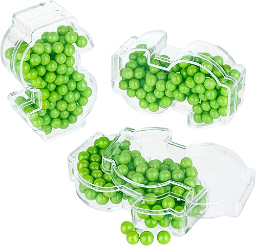 Miniatura 2 de Hammont Cajas de dulces acrílicas con forma de dinero, paquete de 12, 3.16 x 1 x 1.96 pulgadas, perfectas para bodas, cumpleaños, recuerdos de