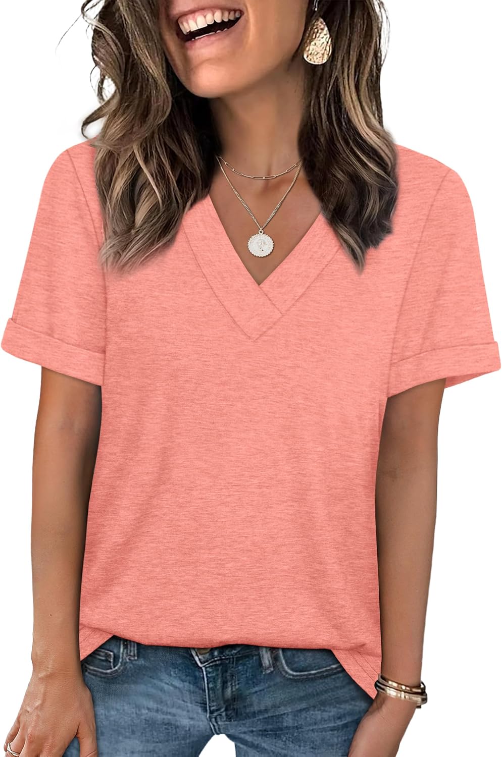 Stylish and Versatile: WIHOLL Women’s Summer V-Neck T-Shirts Review