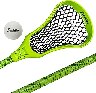Franklin Sports Future Champs Youth Lacrosse Stick + Ball Set - Kids 32" Inch Practice Stick - Beginner Backyard Plastic Stick + Lightweight Soft Ball