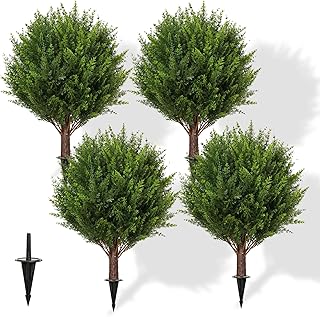 Artificial Cedar Topiary Ball Set