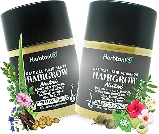 HairGrow Nutri Hair Care Combo - Hair Mask & Shampoo Powder Boosts Hair Growth, Strength, Fights Dandruff, Reduces Hair Fall, Enhances Hair Health (500g Each)