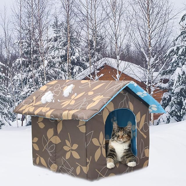 Foto 4 de 7 de Vinnypet - Nicho de exterior para gatos, fácil de lavar, plegable, con cojín extraíble resistente…