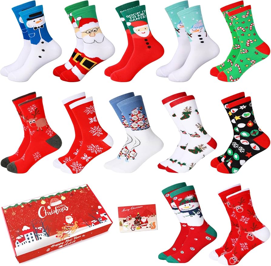 Weihnachtssocken 12 paar Clearance