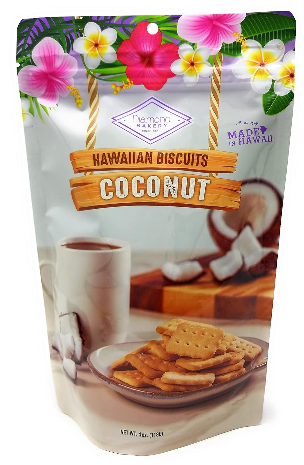 Diamond Bakery Hawaiian Biscuit Cookies Coconut 113g