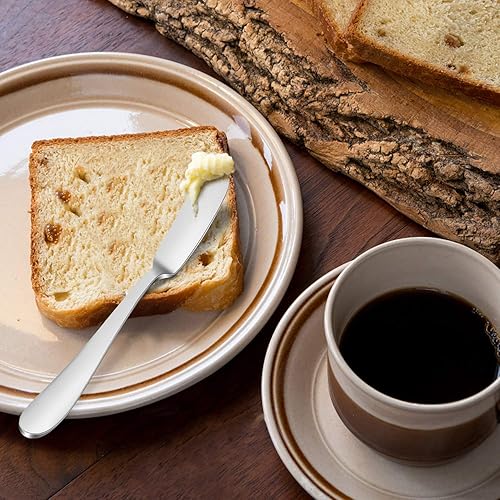 Miniatura 7 de HaWare Utensilios de servicio resistentes de 5 piezas, tenedor de cuchara de acero inoxidable sólido, cubiertos FLatware premium, pulido con espejo