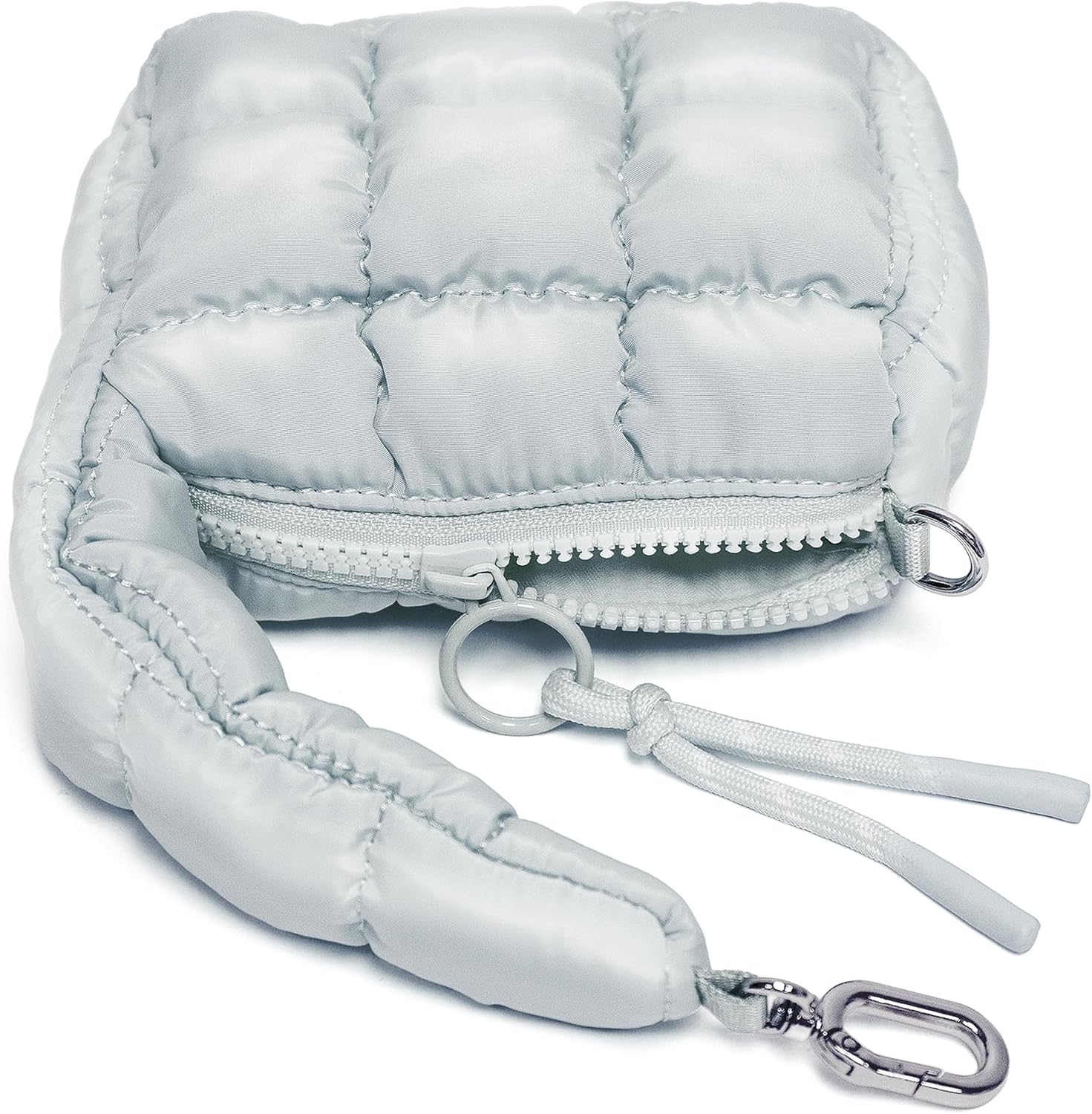 Mini Quilted Wristlet Bag for Women, Puffer Handbags,Evening Bags,Charm Lipstick Bag,Cute bag Charm for Gift image 4