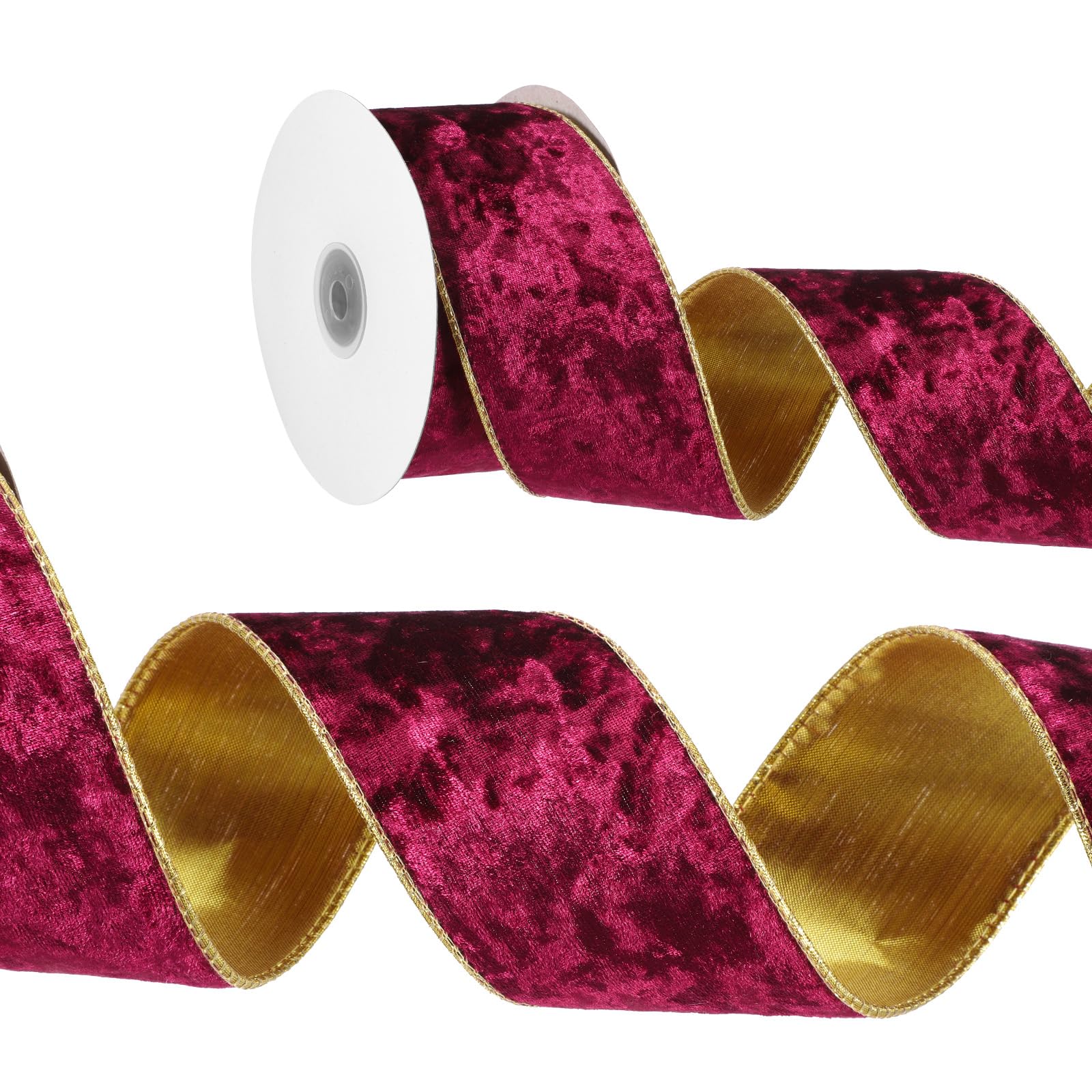 PATIKIL 2.5 Inch x 10 Yards Velvet Wired Ribbon