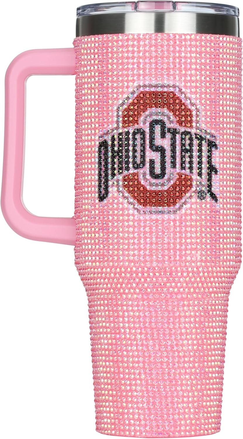 The Memory Company Officially Licensed NCAA - 46oz Pink Bling Game Day Tumbler - Image 4
