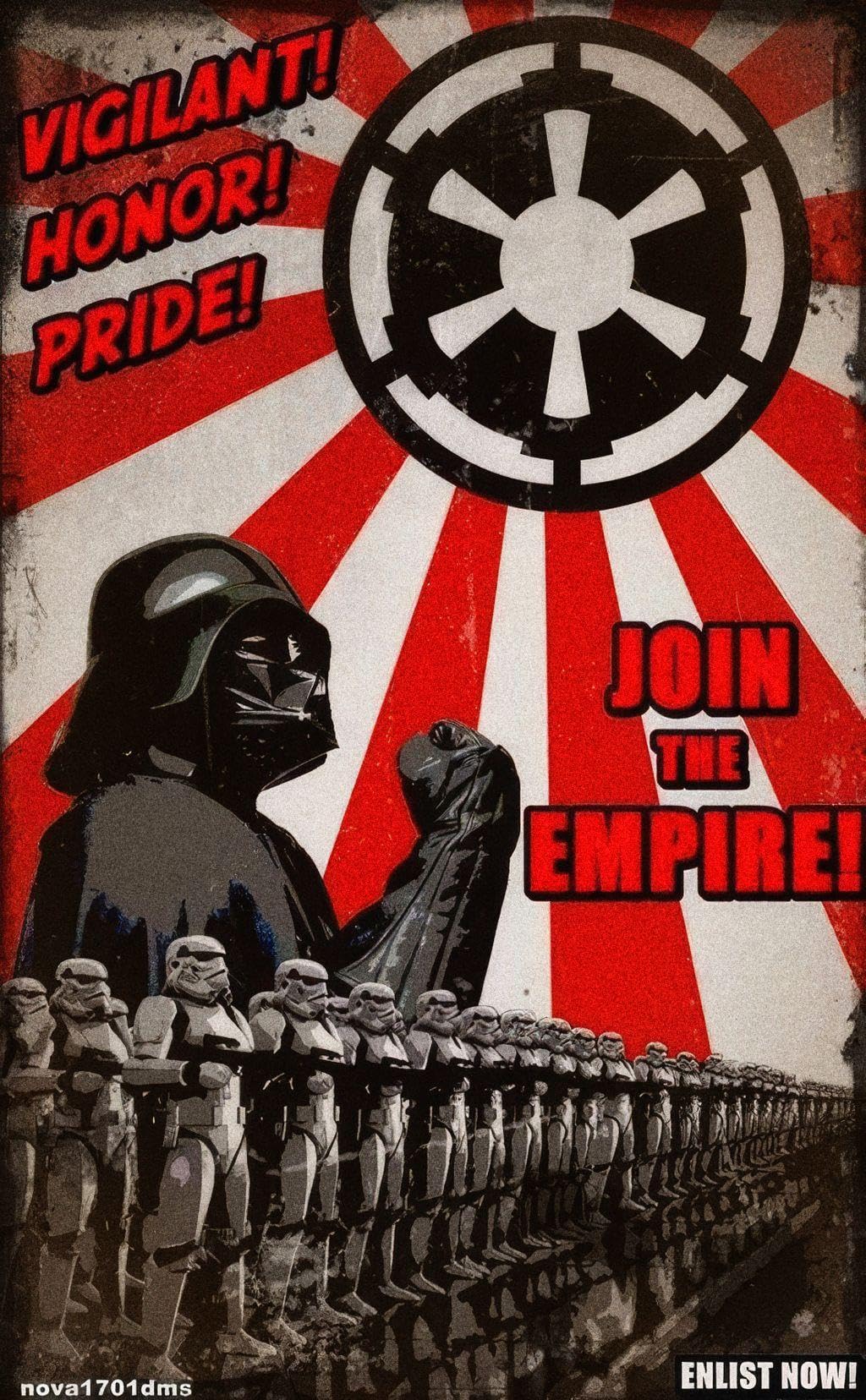 Star Wars Darth Vader "Victory Is Imminent" Canvas Art – Mike Kungl Propaganda Print