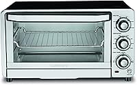 Vista 2 de Cuisinart TOB-40N - Asador de horno tostador clásico personalizado, 17 pulgadas, negro y tostadora clásica de metal CPT-180P1 de 4 rebanadas, acero