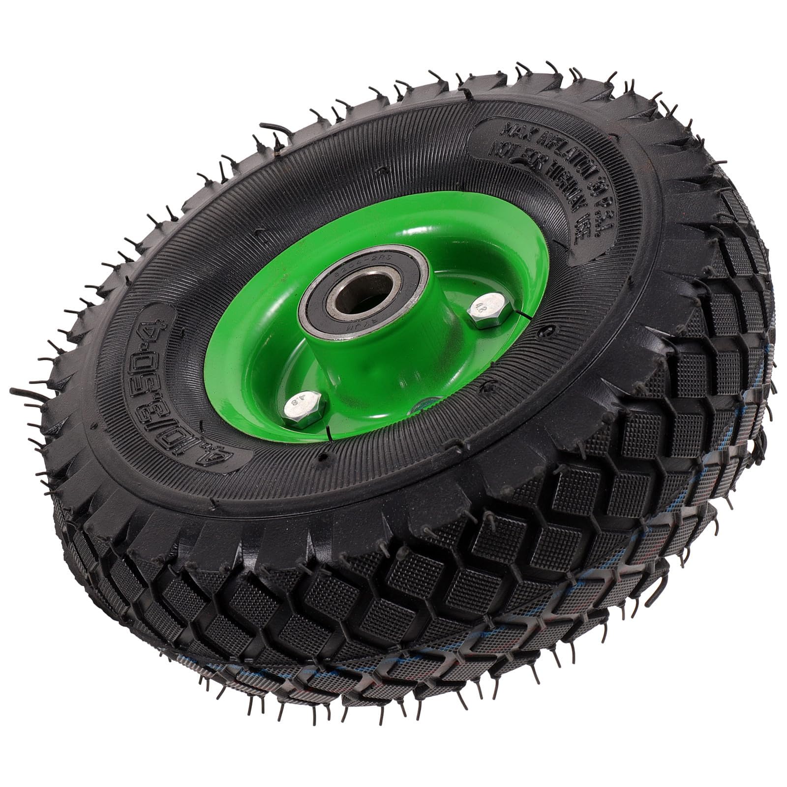 iplusmile 10 Zoll Gummi Schubkarrenrad mit Luftbereifung Leicht und Tragbar Ersatzreifen für Gartenkarre und Rasenmäher im Gartenbereich