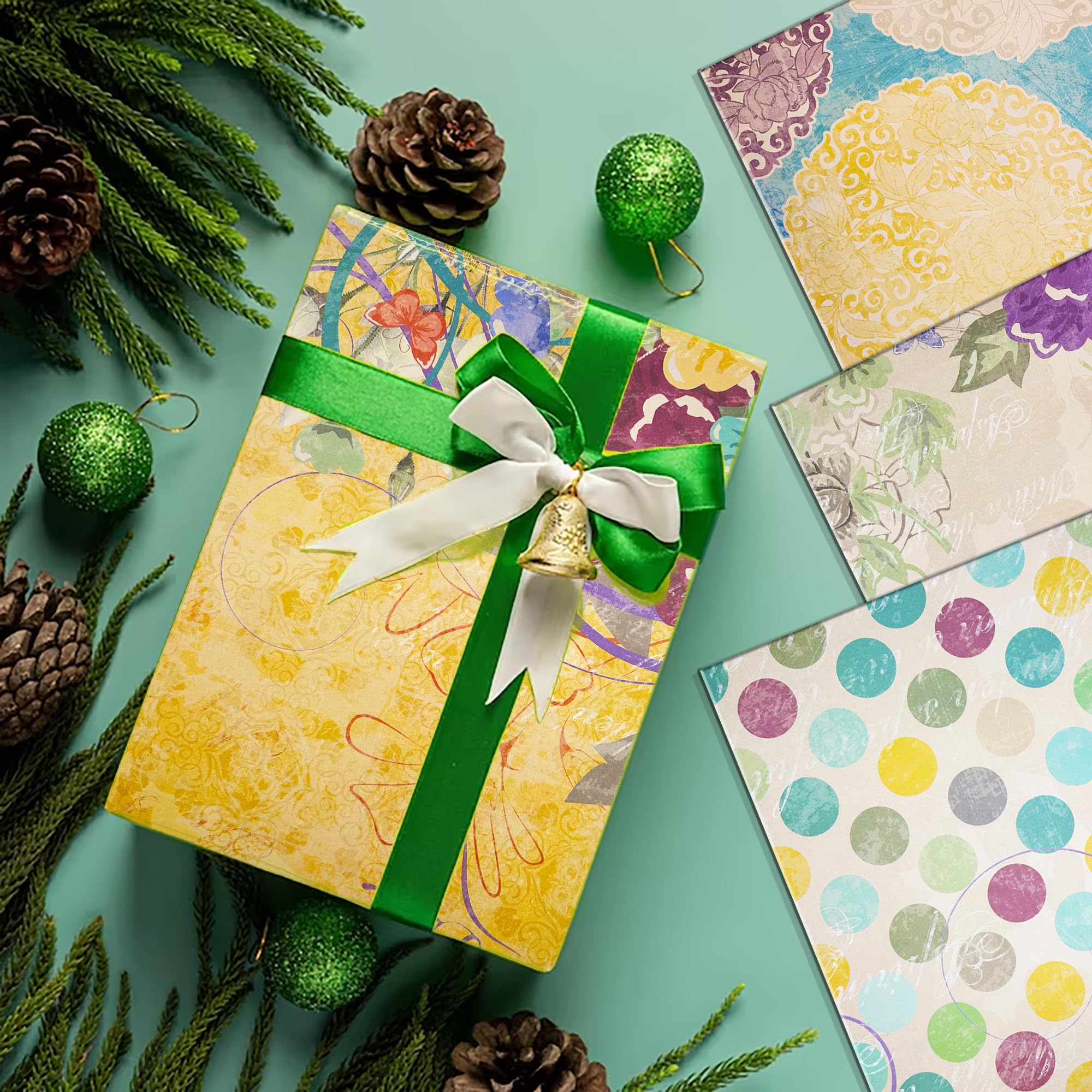Dwustronny papier do scrapbookingu, 30 x 30 cm, kwiatowy wzorzysty zestaw do scrapbookingu, ciężkie tło z nadrukiem premium, tematyczne tworzenie kartek, dekoracja, rękodzieło do projektu