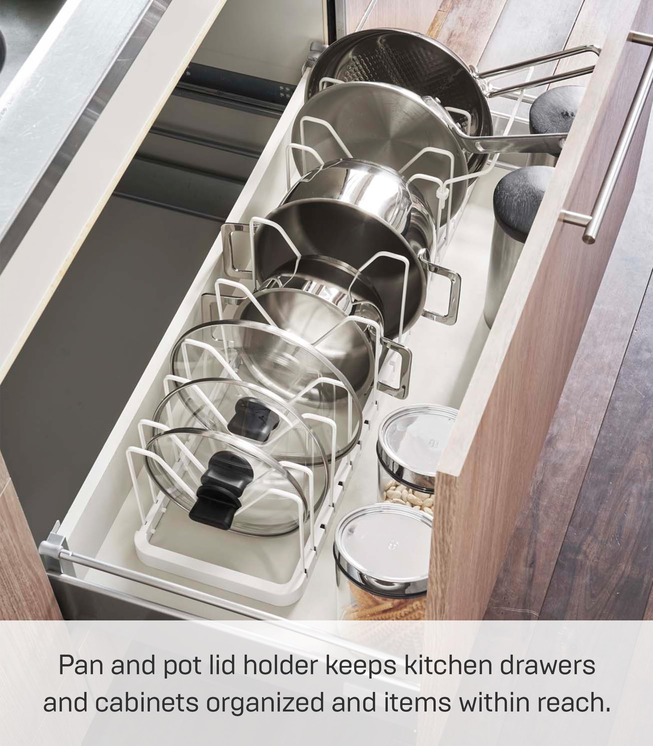Pab Storage Rack Kitchen Storage Racks Yamazaki Kitchen Cabinet Organizer - Steel Pot ...