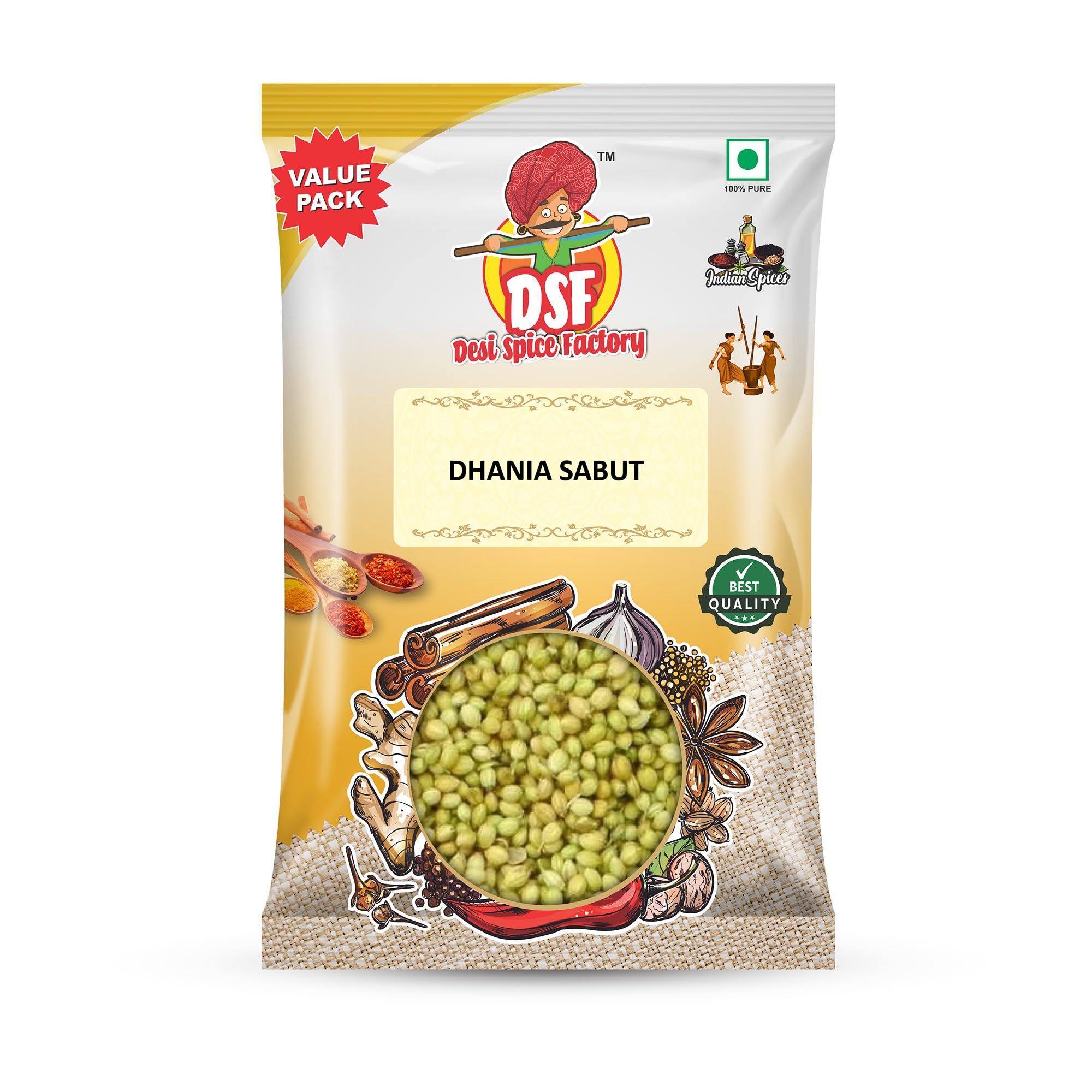 DSF Coriander (Dhaniya) Whole - 500G | 100% Pure and Natural | Ideal for Cooking, Seasoning, and Health Benefits (B0D1R5TXFR) Amazon Price History, Amazon Price Tracker