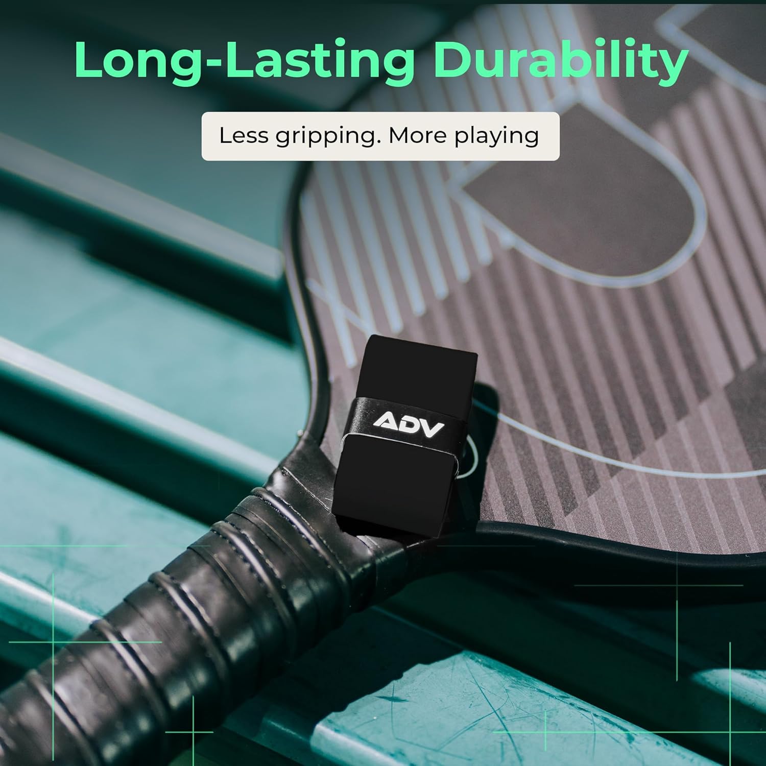 ADV Felttac Pickleball Grip Tape - 3, 6, 12, 30 Pack - Soft, Very Durable, Sweat Absorbing Pickleball Overgrip Tape - Dry & Comfortable Pickleball Paddle Grip Tape - Easy to Use & Easy to Install