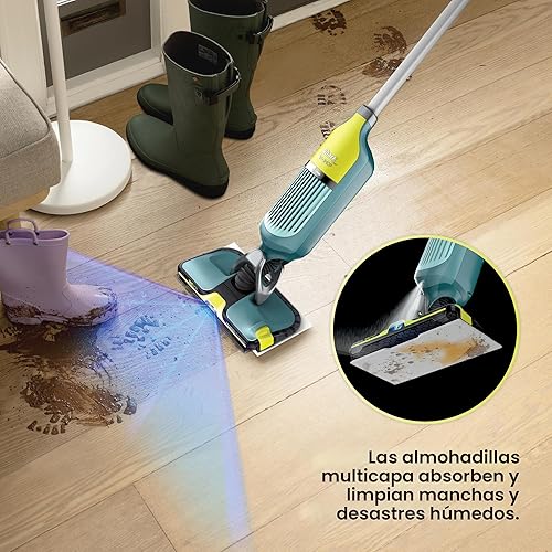 Miniatura 6 de Shark VACMOP Reveal - Nuevo limpiador inalámbrico para suelos duros, aspiradora y trapeador en aerosol, potente succión, ligero, luz de iluminación,