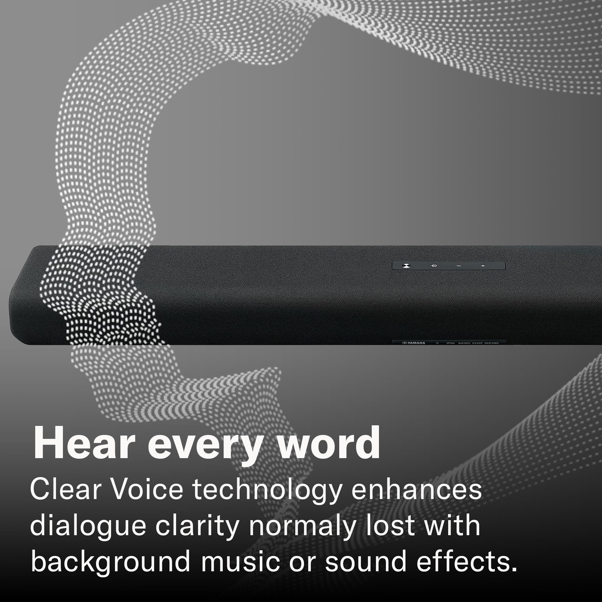 Yamaha SR-B20A Soundbar with Built-in Subwoofers Dolby Audio DTS Virtual:X Bluetooth Black | Dual built-in subwoofers with DTS Virtual:X and Bluetooth for movies music and gaming product thumbnail 7