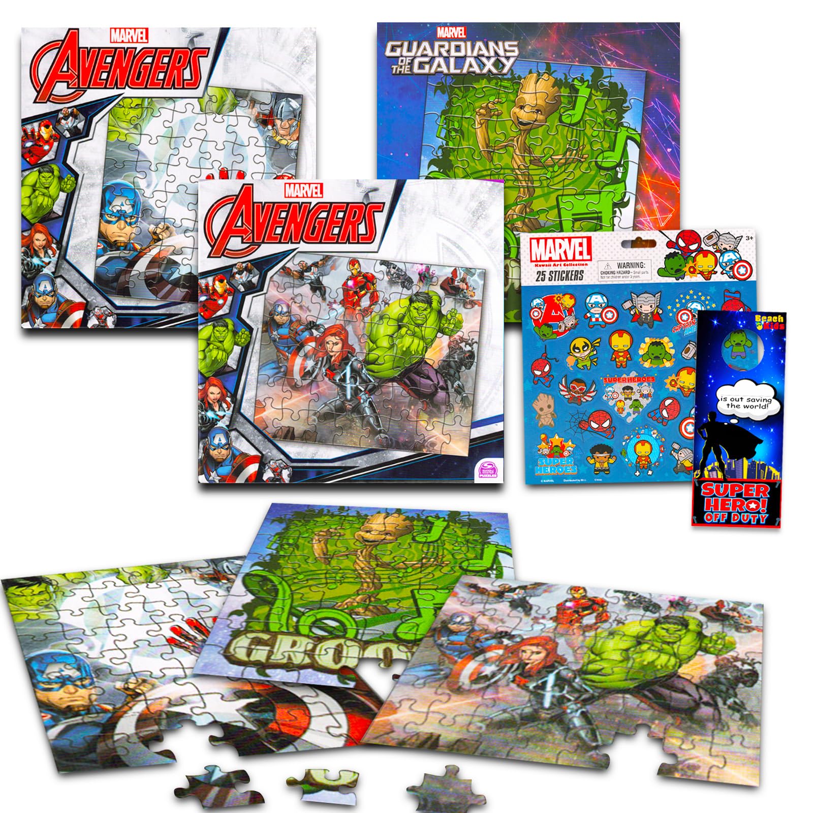 Amazon.com: Marvel Heroes Premier Puzzles - 3 Assorted Avengers 48